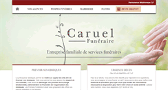 Desktop Screenshot of pompes-funebres-caruel.com